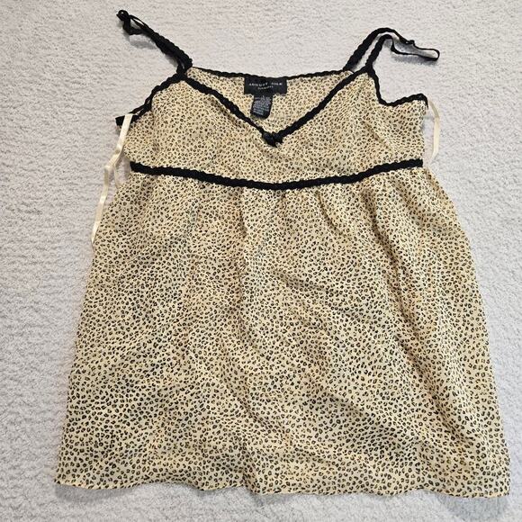 August Silk Intimates 2 pc Silk Babydoll Chemise Set with Matching Thong Size L - Picture 2 of 10